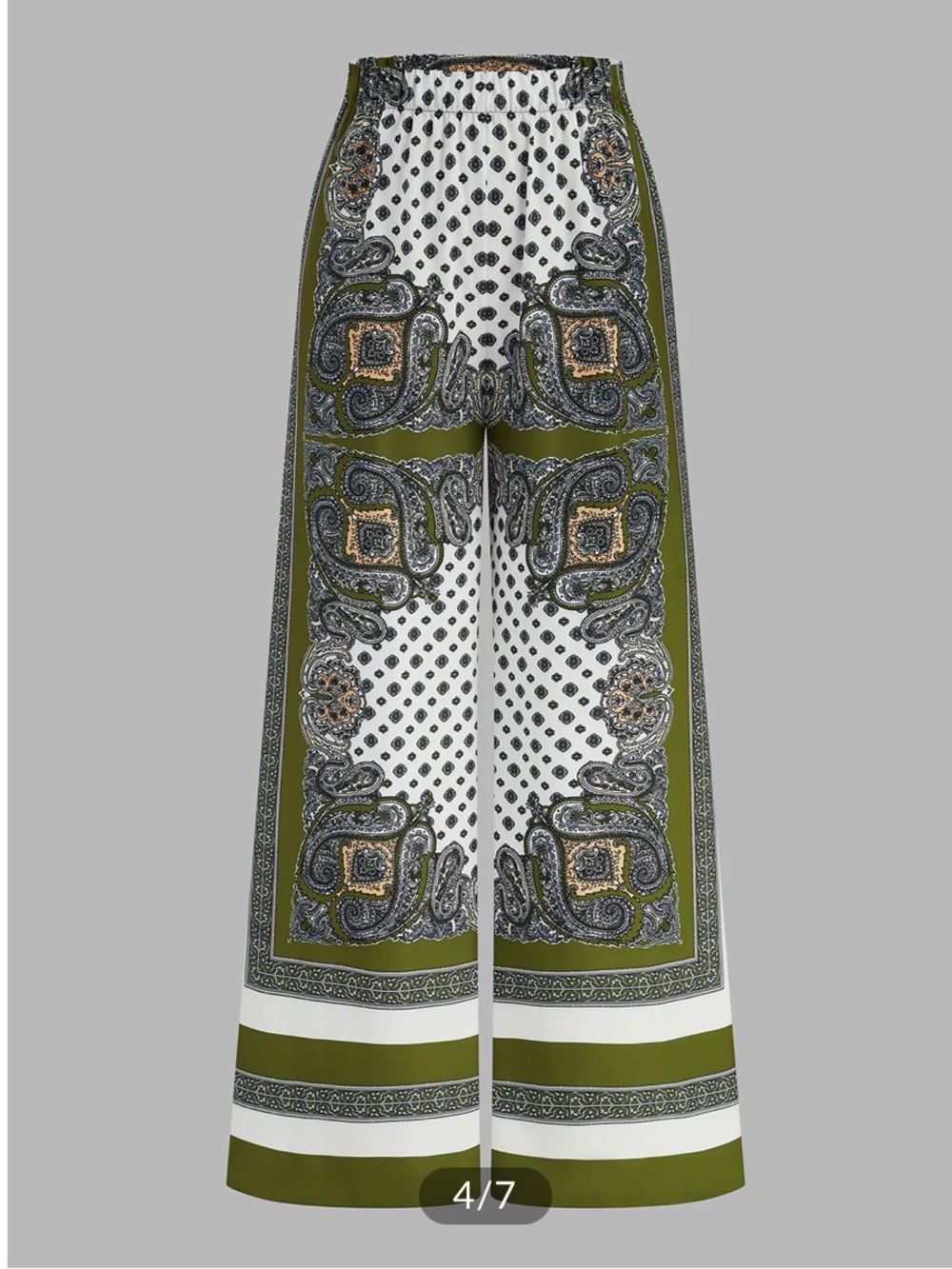 Commense Paisley Print Scarf Bandana Cami Top & Pants 2 Piece Co-Ord Set NEW - Picture 6 of 7